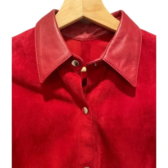 Lopez Taibo Argentinian Handmade Leather Suede Shirt Jacket with Sash Belt, S/M - Picture 2 of 13